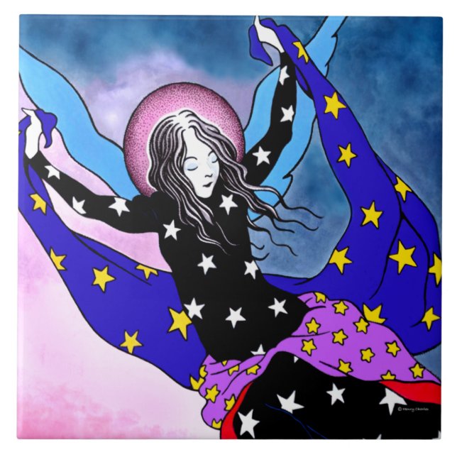 Carreau Reine de la tuile de nuit (Devant)