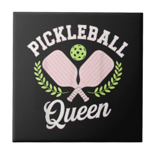 Carreau Reine de Pickleball Joueuse de Pickleball Drôle