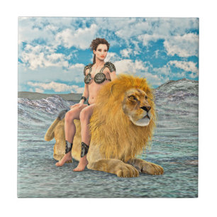 Carreau Reine Lion Fantaisie