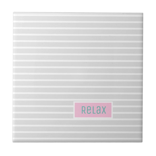 Carreau Relax Stripes Pale Pastel Thème (Devant)
