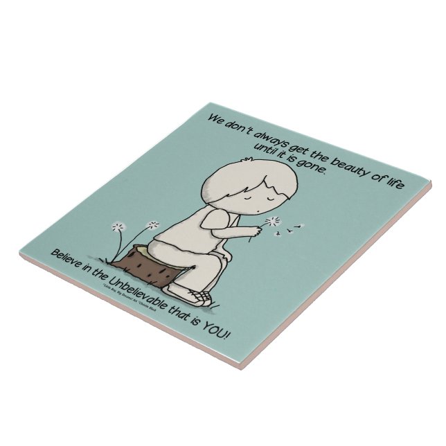 Carreau Remarquez la beauté de la vie (Côté)