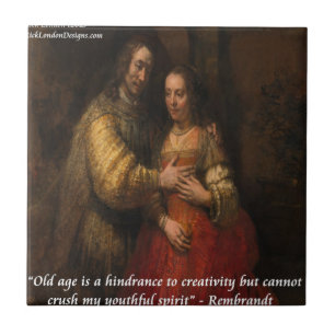 Carreau Rembrandt "La Mariée juive" & Vieillesse Citation