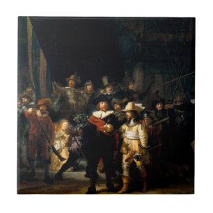 Carreau Rembrandt la tuile de montre de nuit