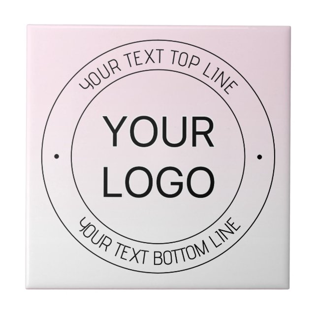 Carreau Remplacement de logo facile & Texte modifiable Ros (Devant)