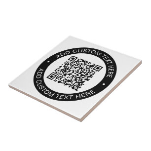 Carreau Remplacez par votre propre code QR téléchargé ou i