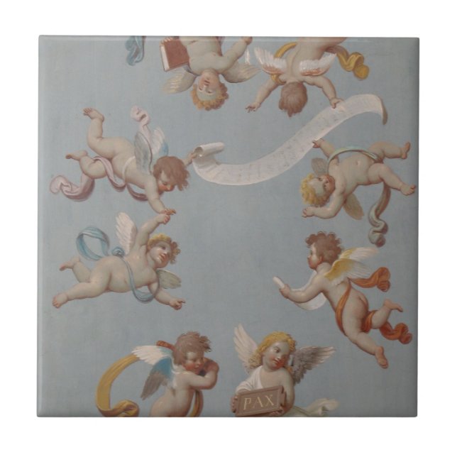 Carreau Renaissance lunaire des Cherubs (Devant)