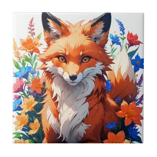 Carreau Renard à fleurs (Devant)