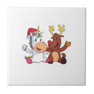 Carreau Renne Rudolph Noël Ren Licorne Rouge Nez G