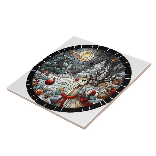 Carreau Rennes festives dans un pays merveilleux hivernal  (Côté)