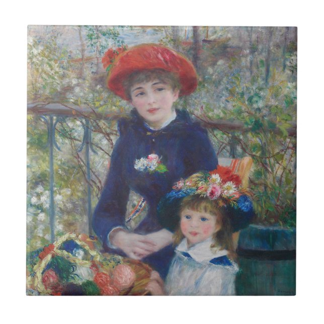 Carreau Renoir Deux Sœurs Terrasse Impressionnisme Françai (Devant)