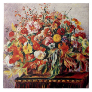 Carreau Renoir - Panier de fleurs
