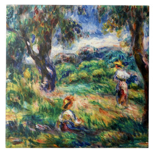 Carreau Renoir - Paysage bleu