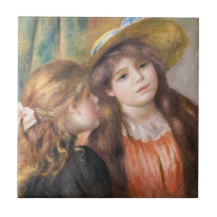 Carreau Renoir - Portrait de deux petites filles