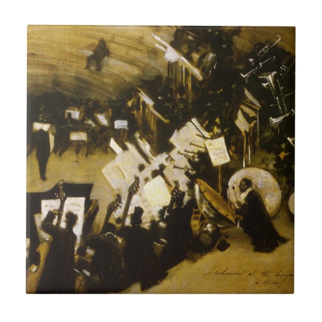 Carreau Répétition de l'Orchestre Pasdeloup par JS Sargent (Devant)