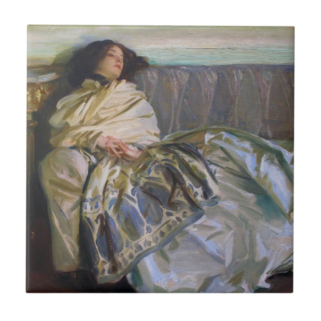 Carreau Repos par John Singer Sargent (Devant)