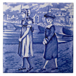 Carreau Repro 1885 Mois du calendrier bleu de Wedgwood Jui