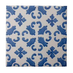 Carreau Repro Azulejos Bleu Géométrique Portugais