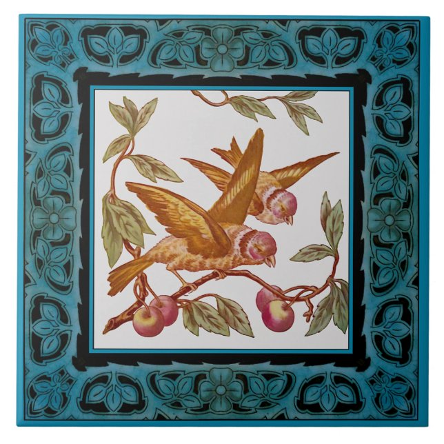 Carreau Repro de cessionnaire couleur main aux oiseaux vic (Devant)