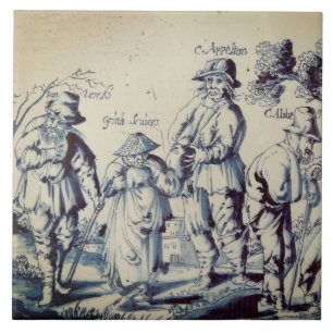 Carreau Repro Delft Tile Les Gueux Antique