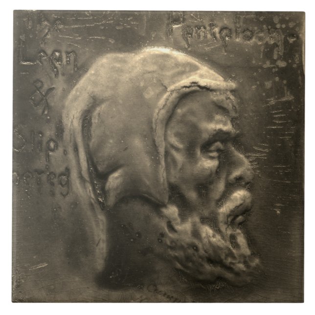 Carreau Repro Dutch Faux Relief Gris Beauté Tile face (Devant)
