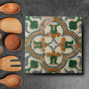 Carreau Repro Espagnol Géométrique Azulejos Carrelage Flor