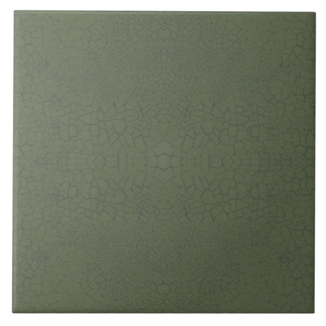 Carreau Repro Faux Crackle Glaze Vert Carrelage (Devant)
