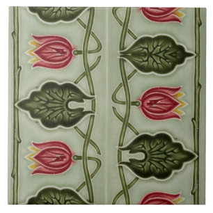 Carreau Repro German Art Nouveau Jugendstil Frieze Border