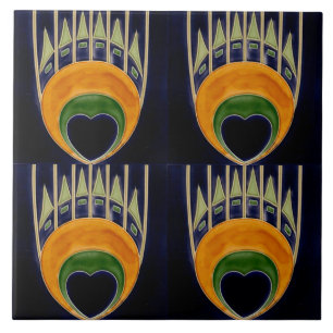 Carreau Repro German Art Nouveau Jugendstil Frieze Border