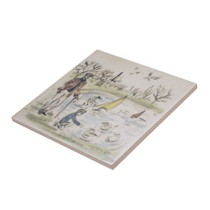 Carreau Repro Hyde Park Pond Canards Londres Carrelage vic