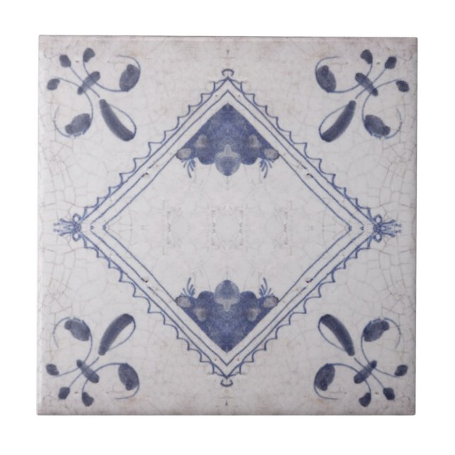 Carreau Repro Portugais Floral Azulejos Carrelage (Devant)