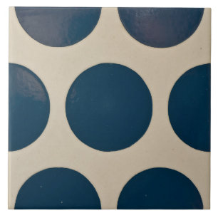 Carreau Repro Portugal bleu géométrique Azulejos Polka D