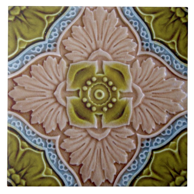 Carreau Repro Sherwin & Cotton Moled Majolica (Devant)