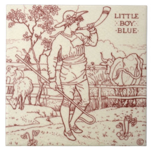 Carreau Repro Walter Crane Little Boy Blue Nurserme Rhyme