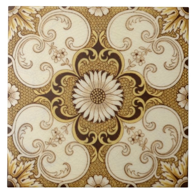 Carreau Reproduction Antique Minton Chine Victorienne (Devant)