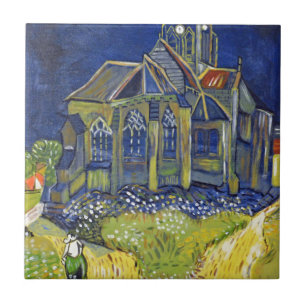 Carreau Reproduction artistique Van Gogh, L'église d'Auver