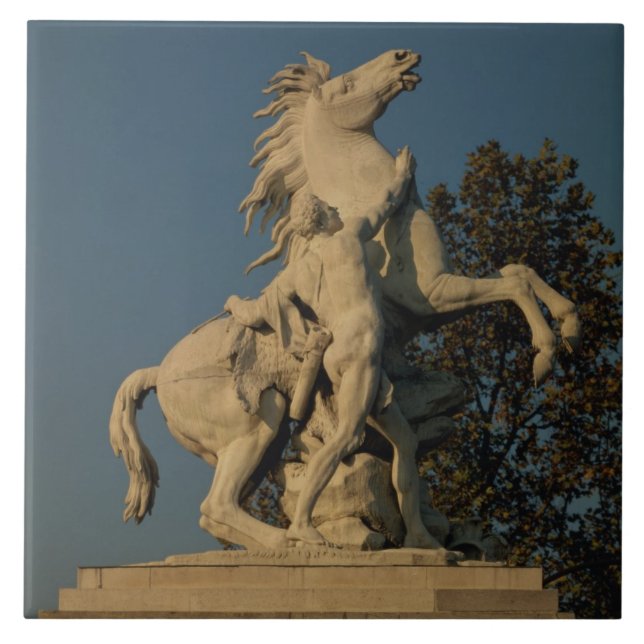 Carreau Reproduction d'une de l'originall de deux "chevaux (Devant)