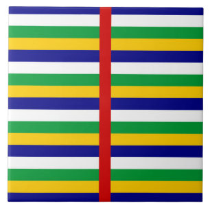 Carreau République centrafricaine drapeau bandes pays patt