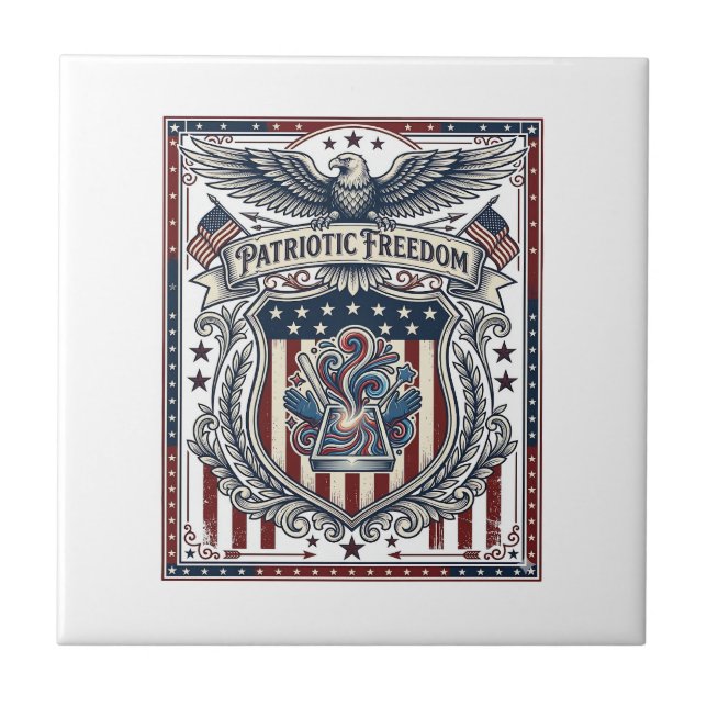 Carreau Résine Patriotique (Devant)