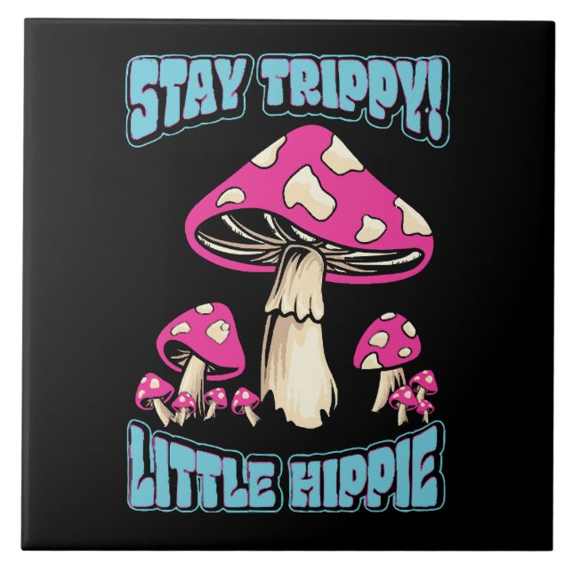 Carreau Restez Trippy ! Petit Hippie (Devant)