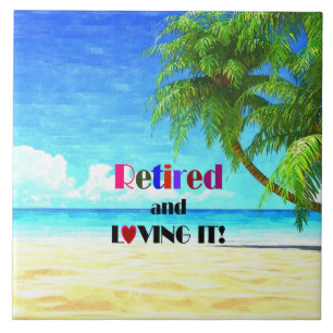 Carreau Retraité et l'aimer, photo tropicale,