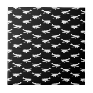 Carreau Retro Airplane Design Antique Plane Art Aviation