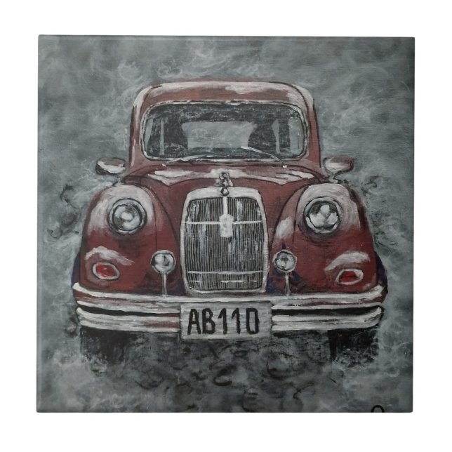 Carreau rétro, auto, voiture, (Devant)