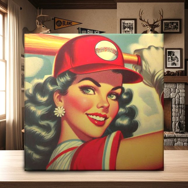 Carreau Retro Baseball (Créateur téléchargé)