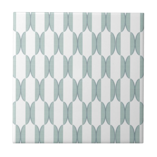 CARREAU RÉTRO DEMI-LUNE DANS LA COULEUR VERT CLAIR (Devant)