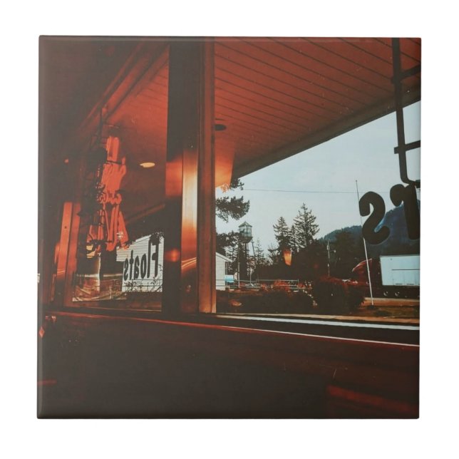 Carreau Retro Diner dans le Pacifique Nord-Ouest (Devant)