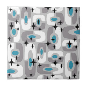 Carreau Retro Mid-Century moderne Cosmique Abstrait Motif