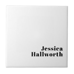 Carreau Rétro Moderne Nom minimum ou Modèle d'entreprise