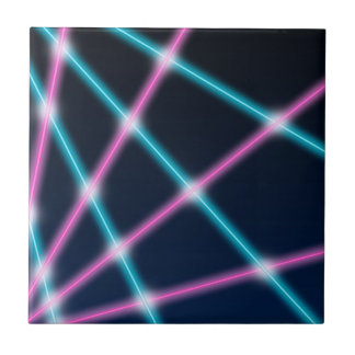 Carreau Rétro néon de la lumière laser 80s d'arrière -