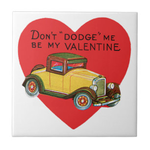 Carreau Retro Saint-Valentin, Ne me fuis pas, sois mon Val