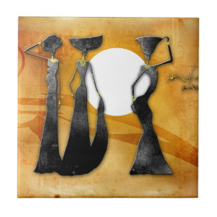 Carreau Rétros cadeaux vintages 28 de style de l'Afrique